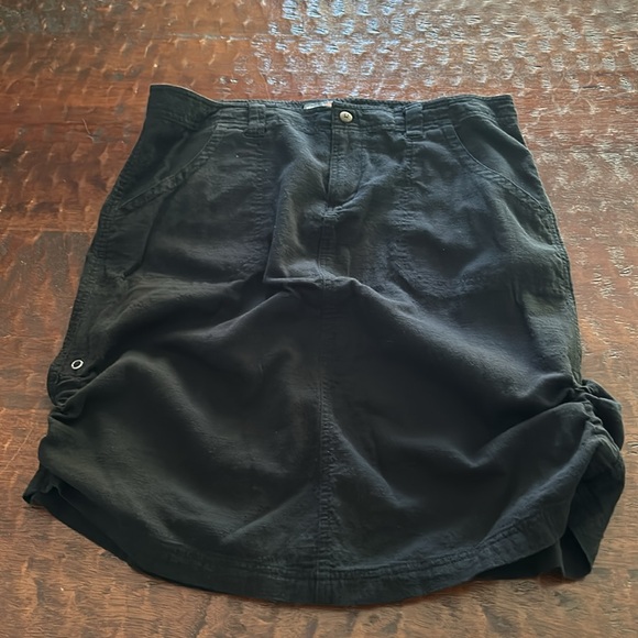 Royal Robbins Ruched Side Snap Option Linen Feel Skirt - Picture 6 of 10